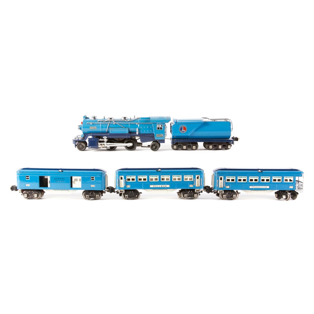 Lionel O gauge #263E blue comet set (1 of 6)
