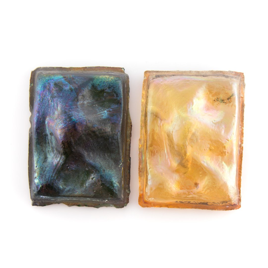 Two Tiffany Favrile glass tiles (1 of 3)