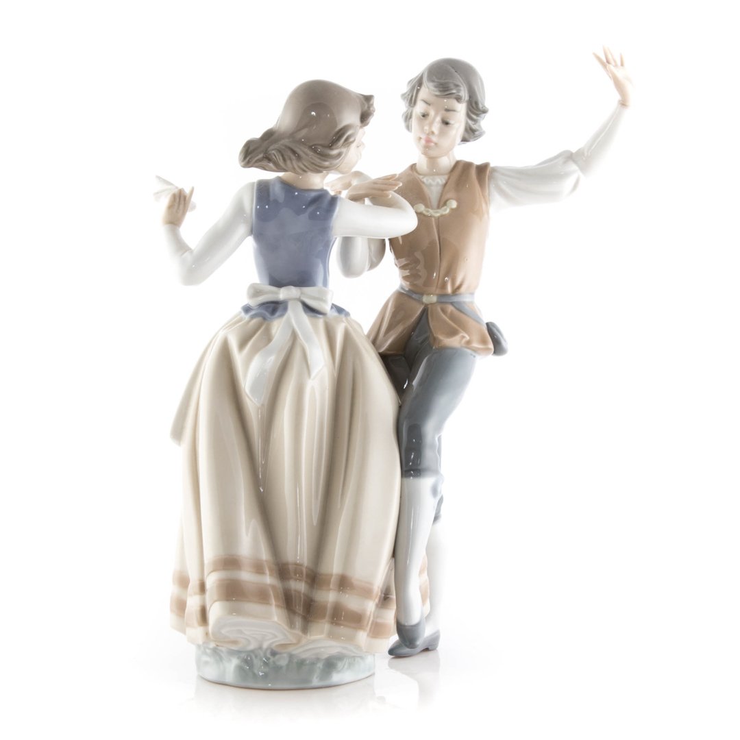 Lladro porcelain group: Dancing the Polka (1 of 4)