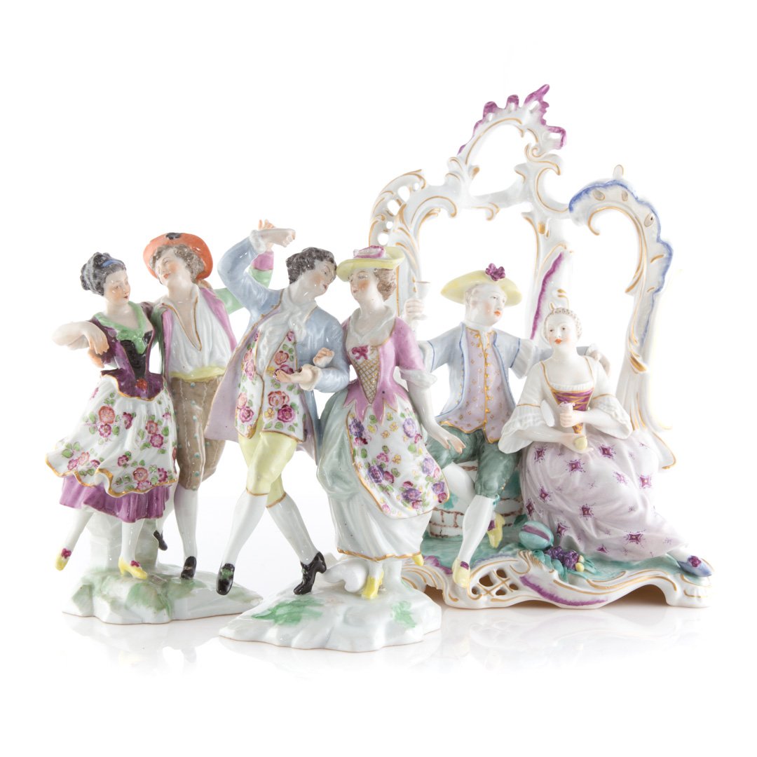 Pair of Samson porcelain figural groups (1 of 5)