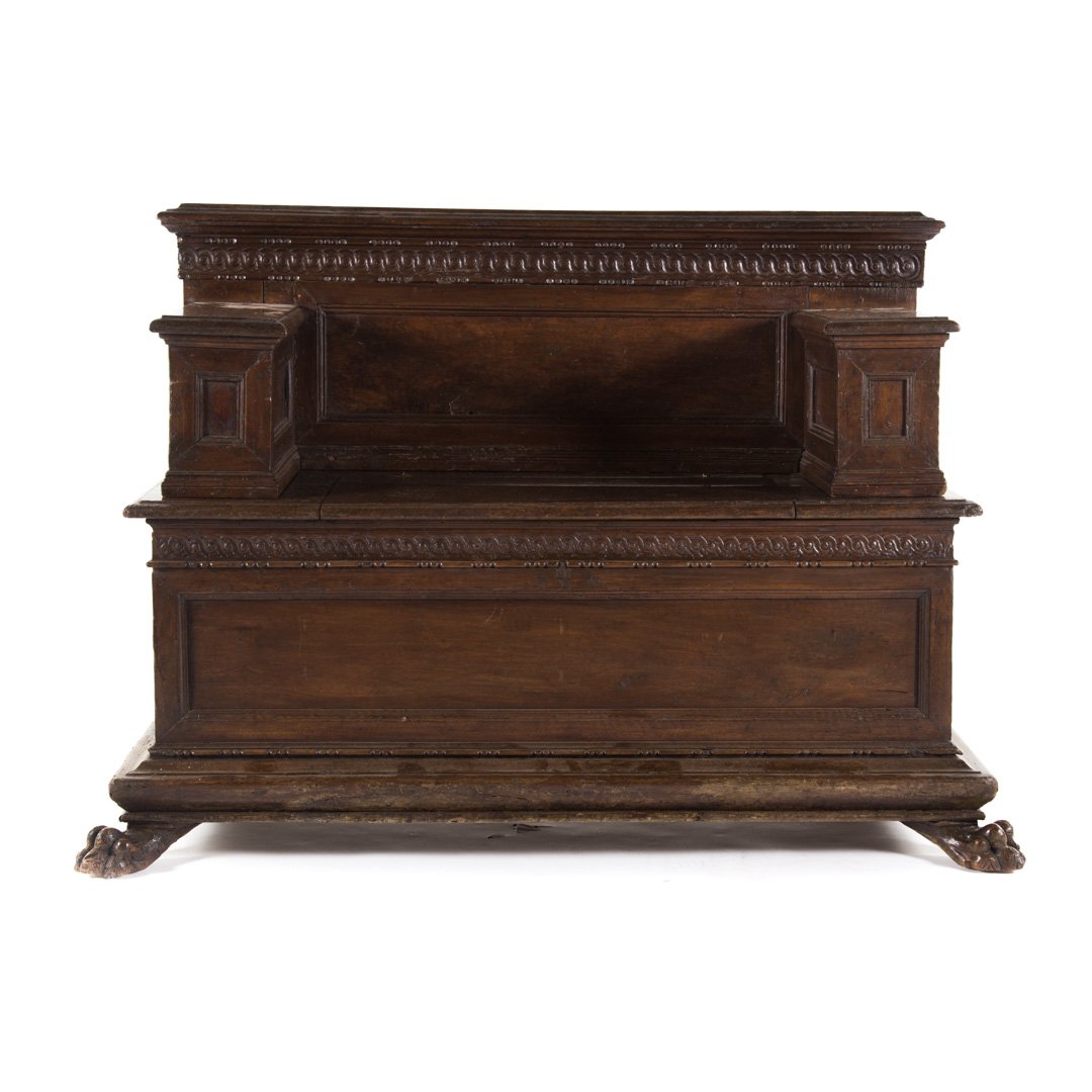 Italian walnut cassapanca (1 of 4)