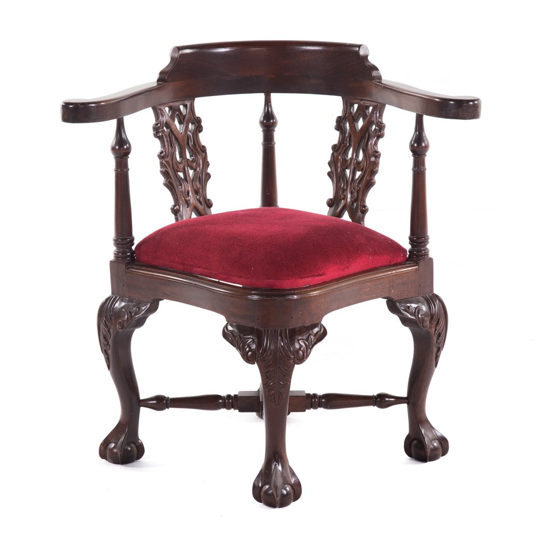 George II style mahogany child's corner chair (1 of 3)
