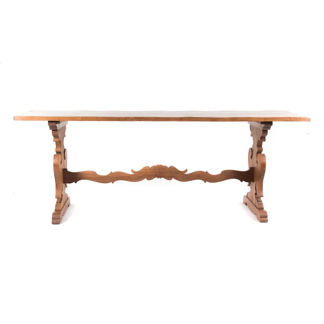 Continental walnut refectory table (1 of 4)