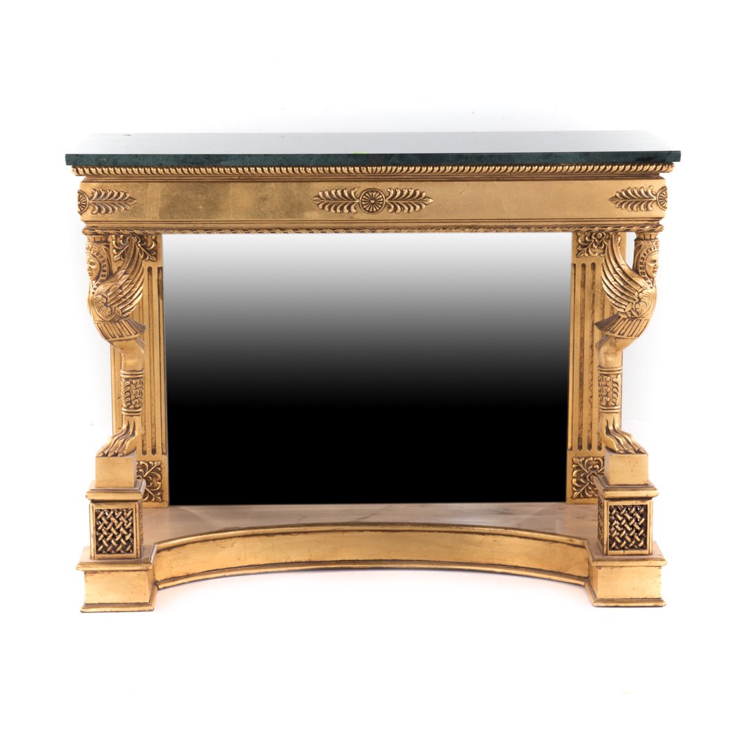 Regency style giltwood console table (1 of 3)