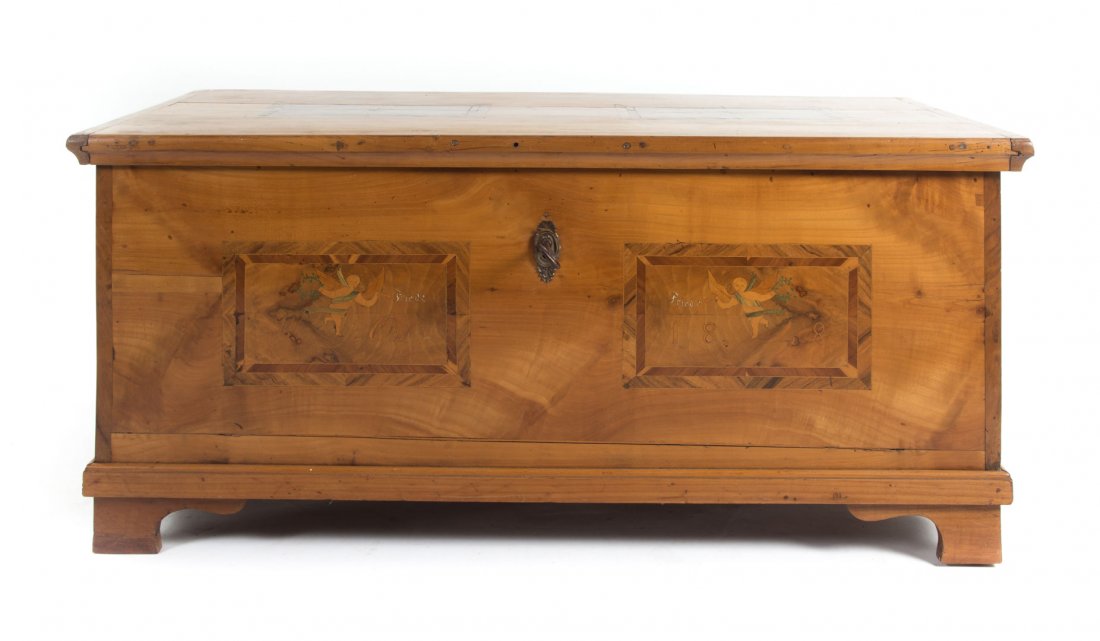 German fruitwood blanket chest (1 of 7)