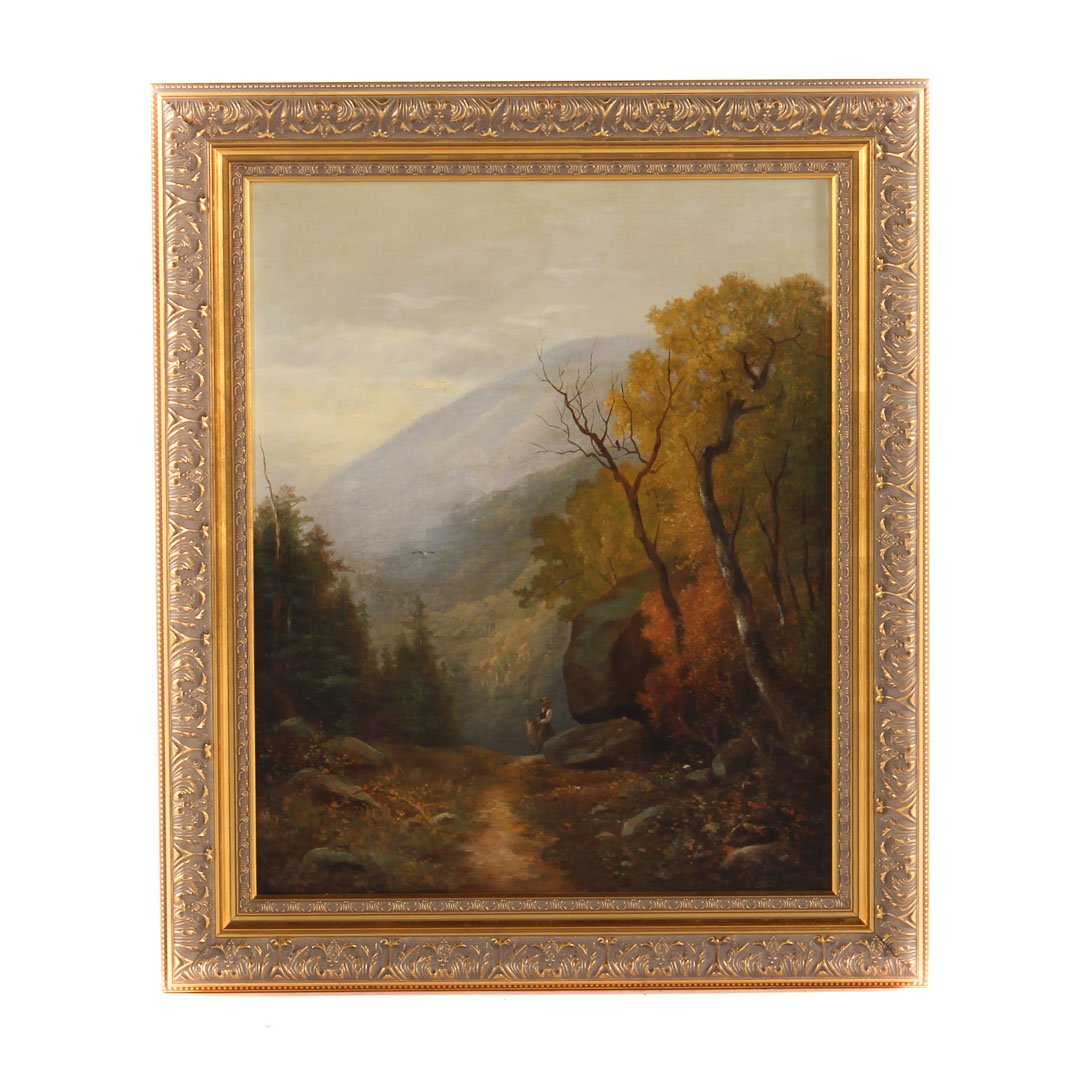 William Ongley. Autumnal Landscape, oil on canvas (1 of 5)