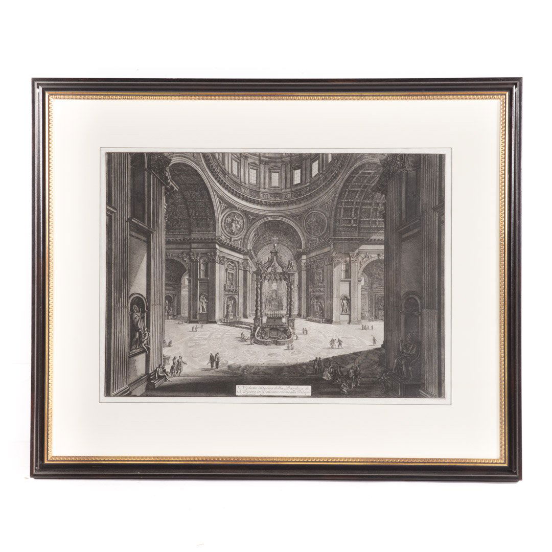 G. Piranesi "Veduta Interna...S. Pietro" engraving (1 of 3)