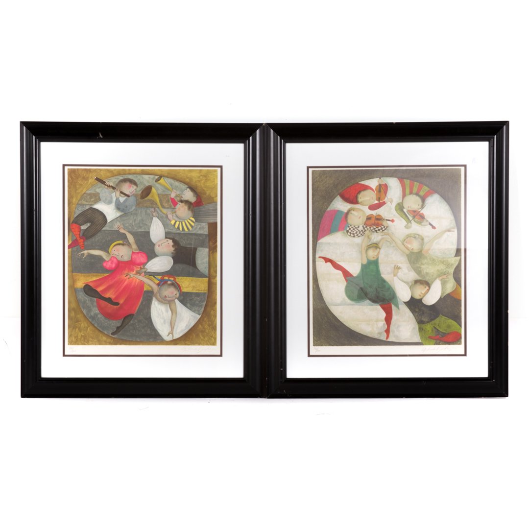 Graciela Rodo Boulanger. Pair of framed lithos (1 of 5)