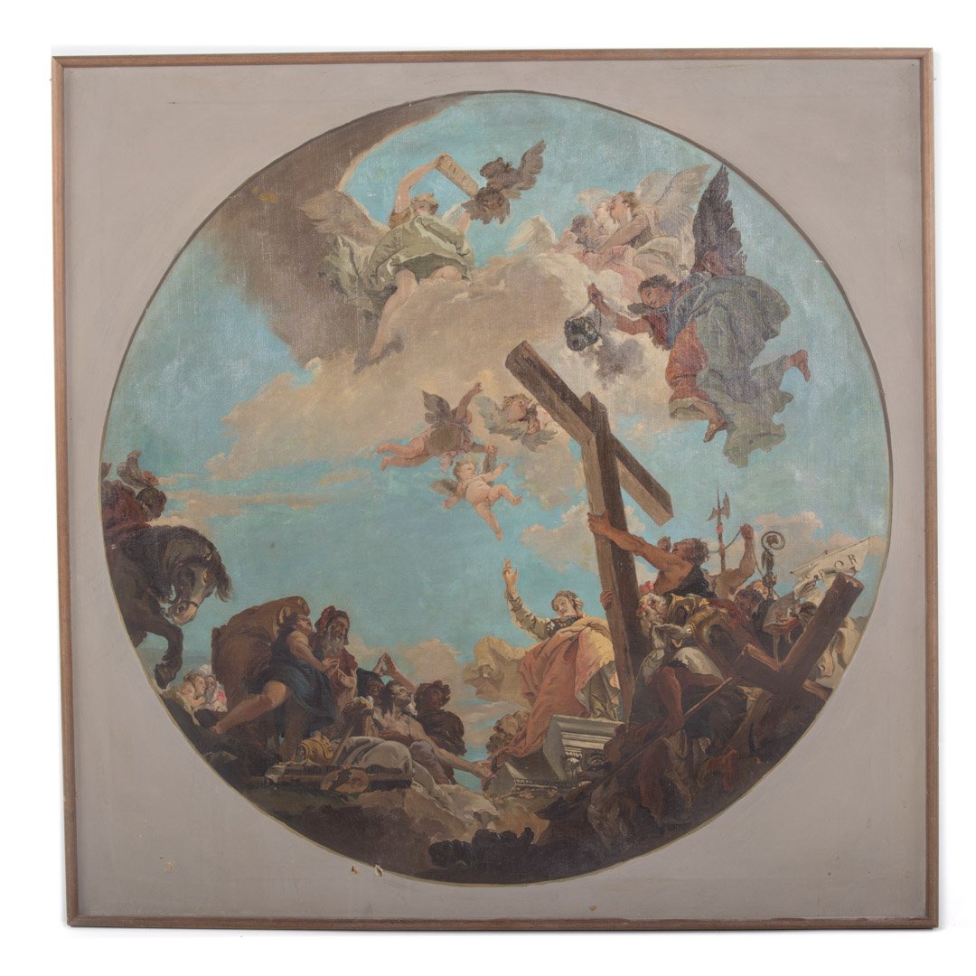 After Tiepolo. "Discovery of the True Cross," oil (1 of 3)