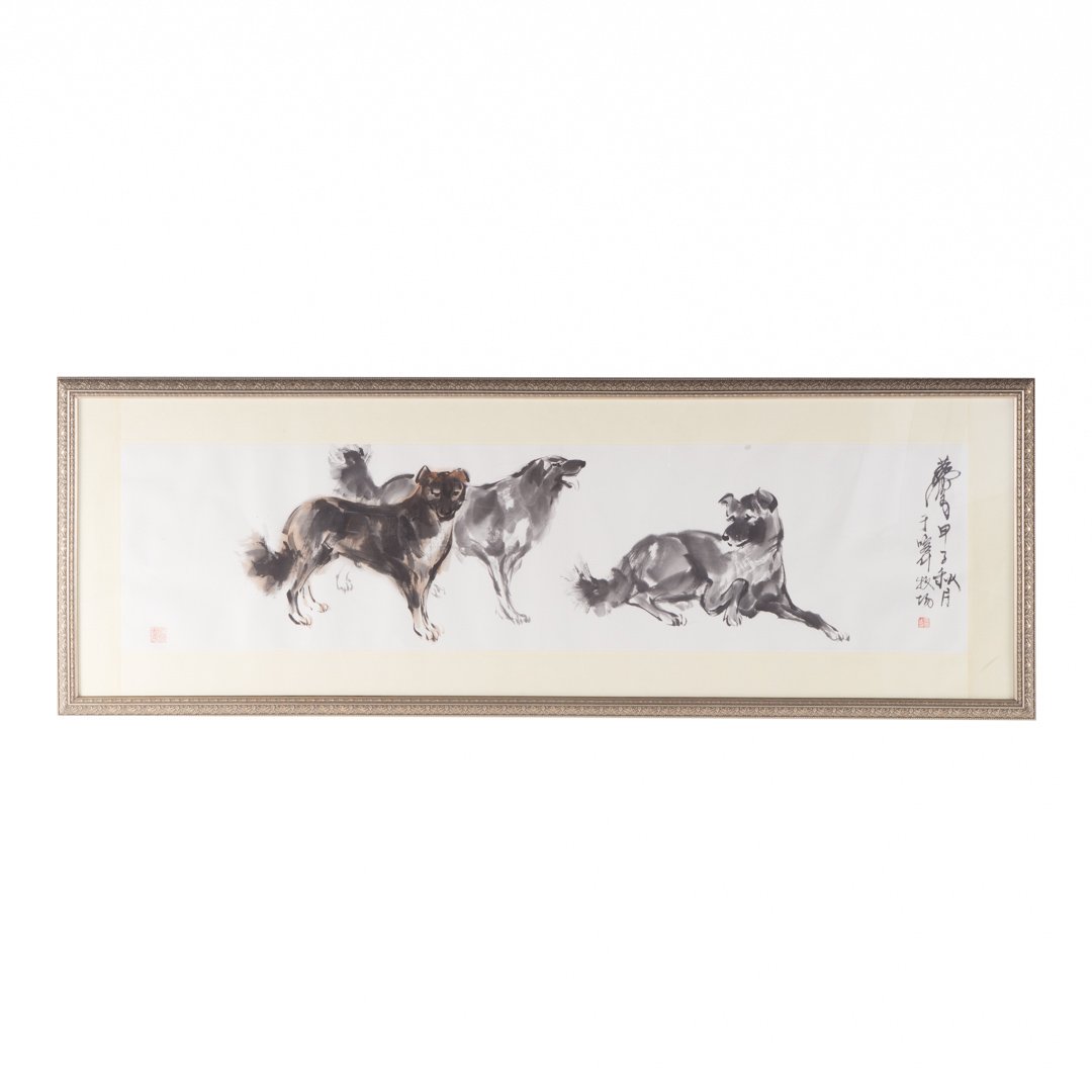 Chinese School 20th century gouache (1 of 2)