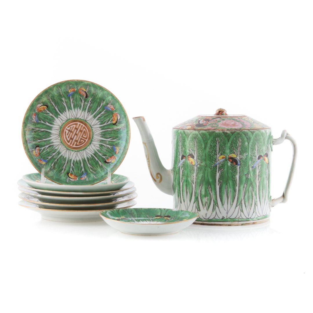 8 Chinese Export Cabbage Leaf tea articles (1 of 8)