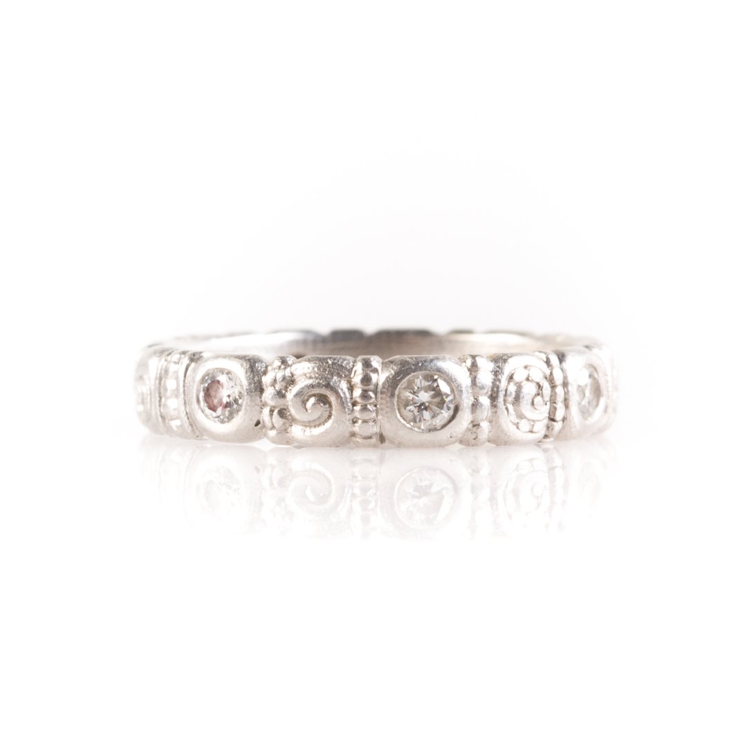 A Diamond and Platinum Band by Alex Sepkus (1 of 4)