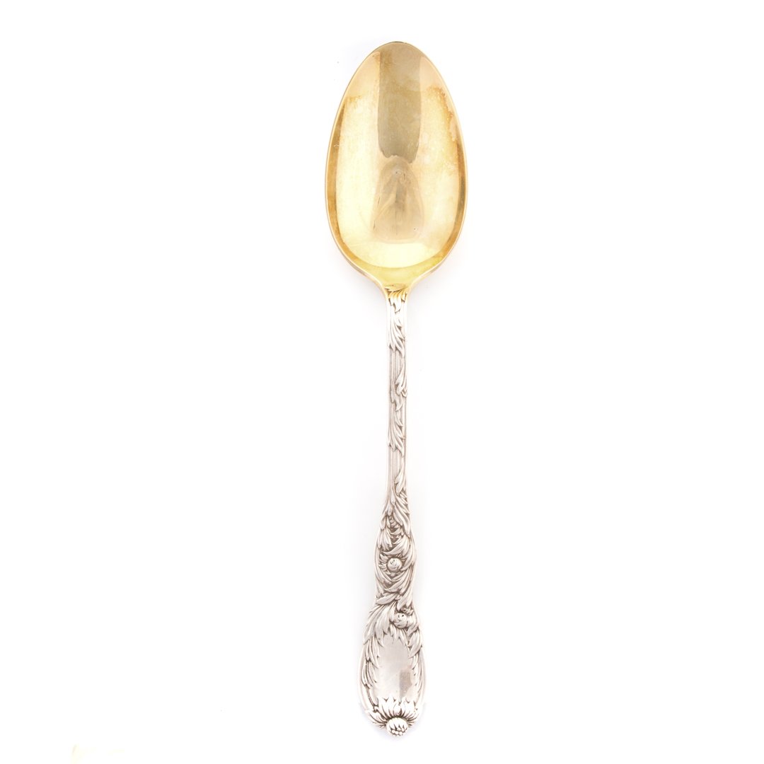 Tiffany "Chrysanthemum" sterling lge serving spoon (1 of 5)