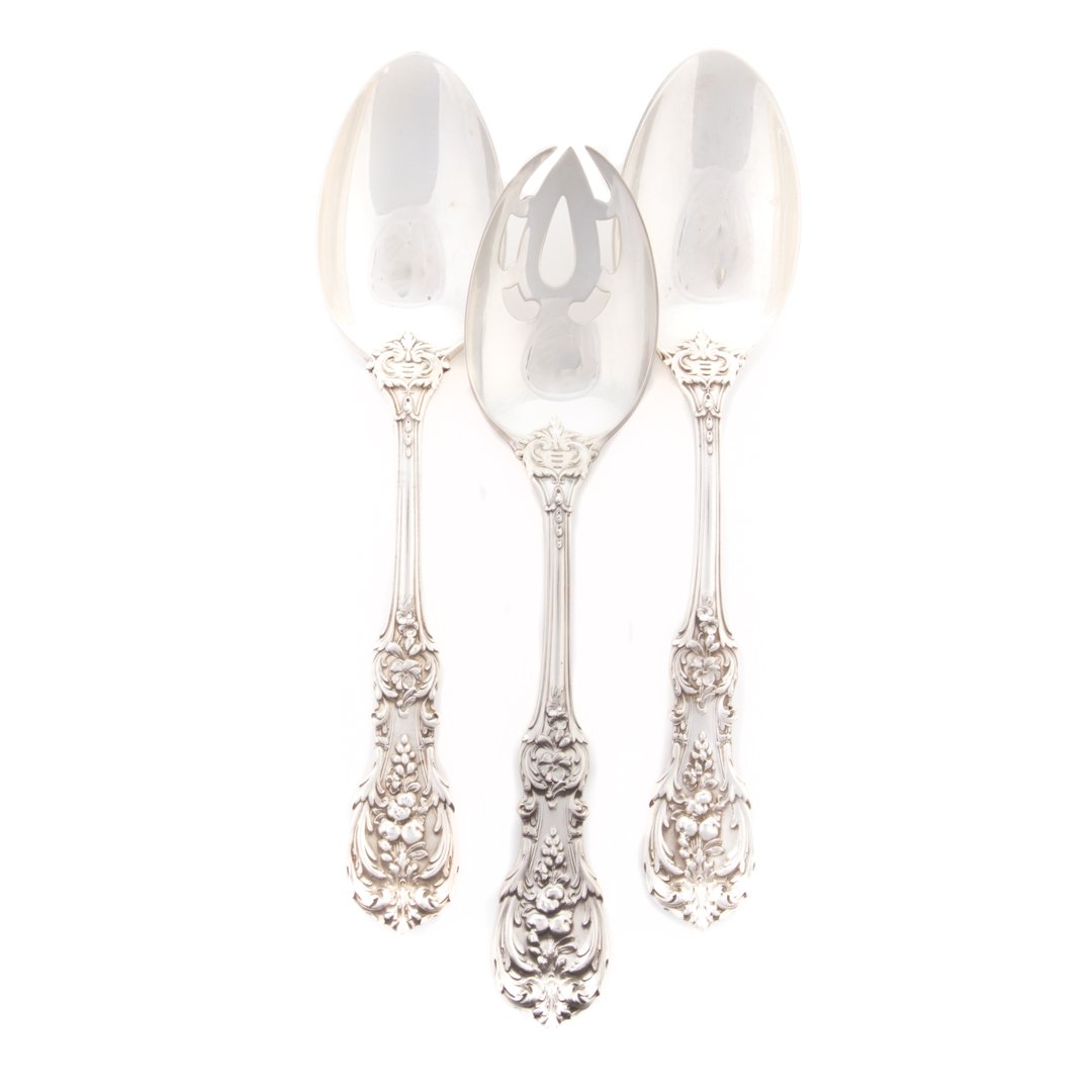 Reed & Barton "Francis I" sterling serving spoons (1 of 3)