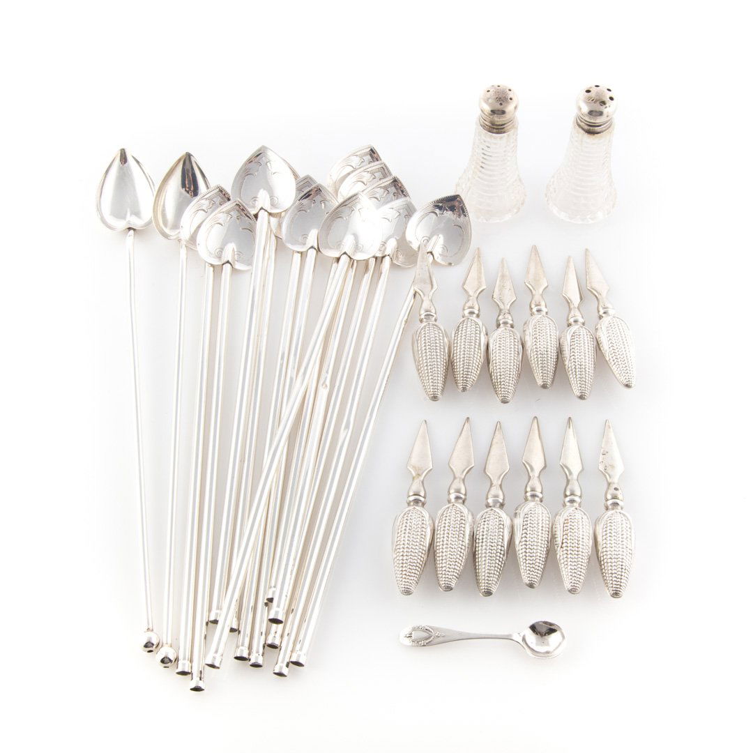 A collection of sterling silver table articles (1 of 4)