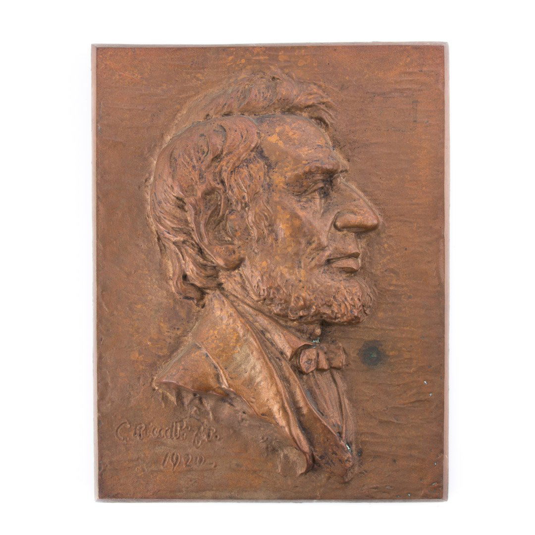 Bronze portrait plaque, Riccelli (1 of 4)