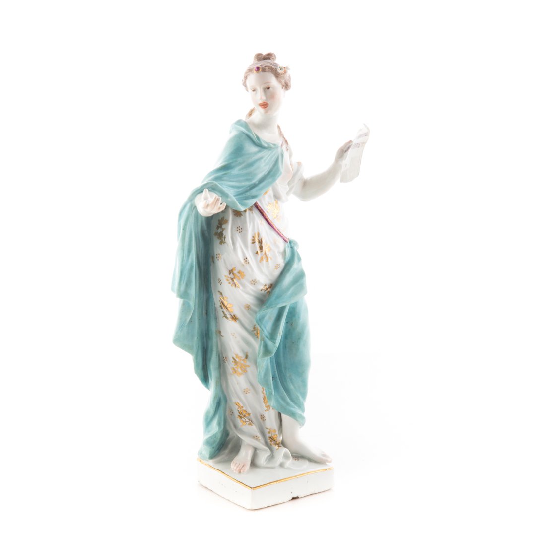 German porcelain figure: Melpomene (1 of 4)