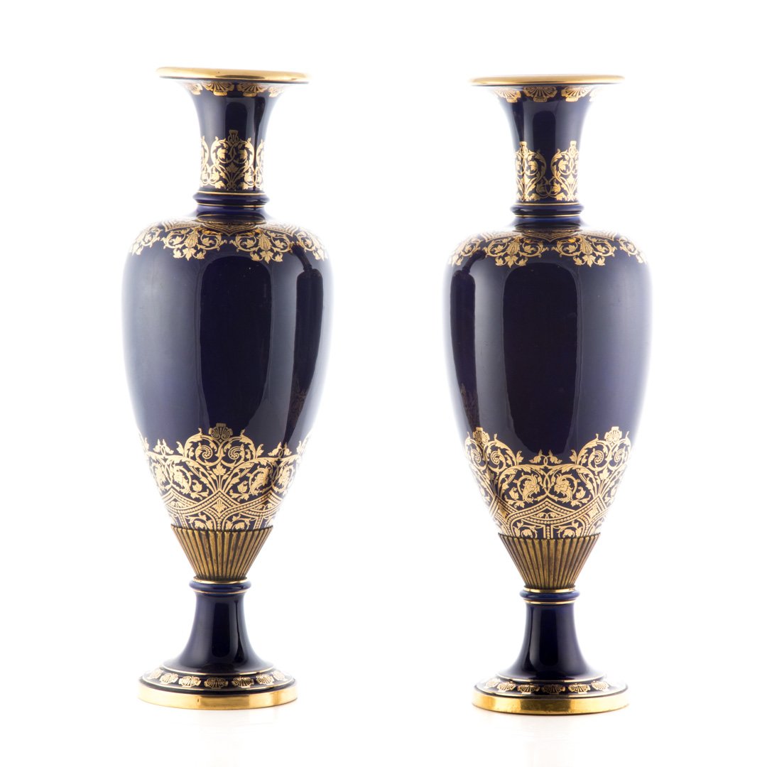 Pair Napoleon III bleu de roi porcelain marks (1 of 3)