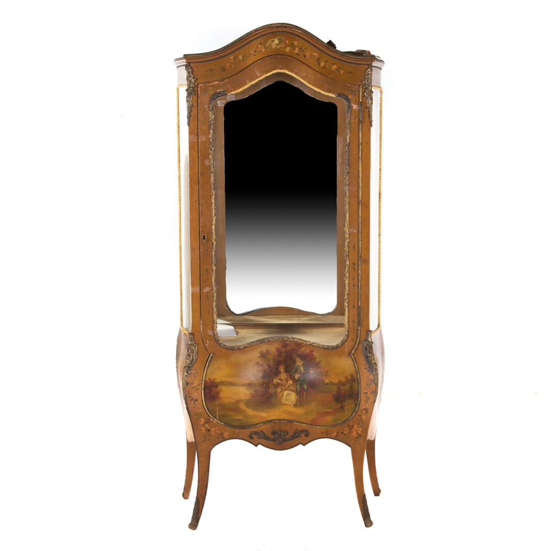 Louis XV style Vernis Martin curio cabinet (1 of 4)