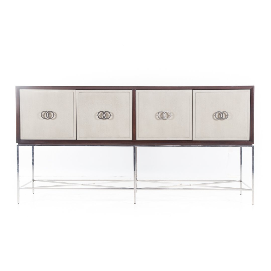 Vanguard contemporary mahogany finish credenza (1 of 5)