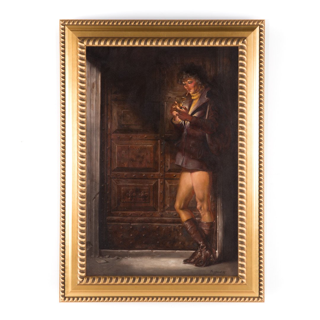 Joseph Sheppard. Woman in Doorway, oil on canvas (1 of 4)
