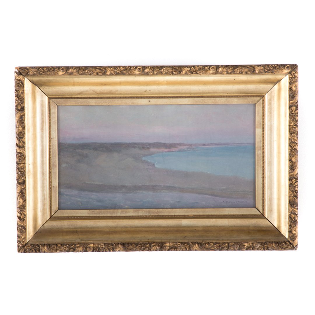 Steven Seymour Thomas. View From Shore, oil (1 of 3)