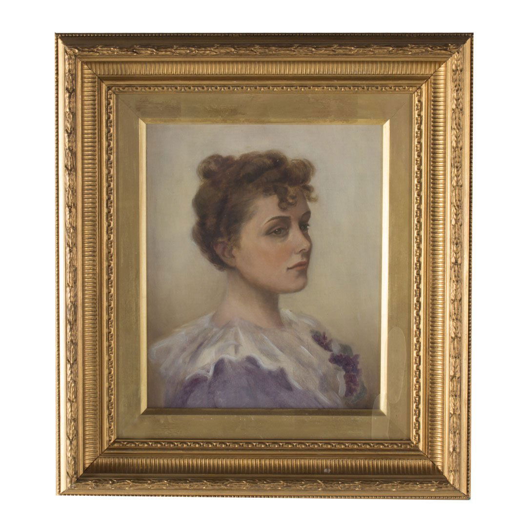British School, 19th c. Portrait of a Lady, oil (1 of 3)
