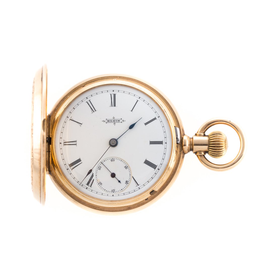 A 14K Hunter Case Pocket Watch by Elgin (1 of 5)