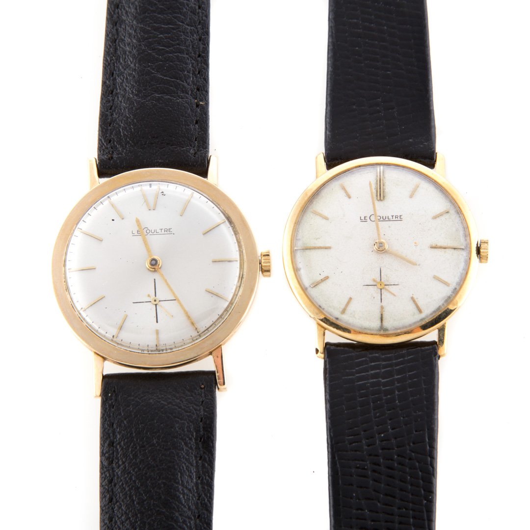 A Pair of Gent's Wrist Watches by Le Coultre (1 of 4)