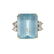 A Lady's 14K Aquamarine & Diamond Ring