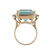 A Lady's 14K Aquamarine & Diamond Ring - 3