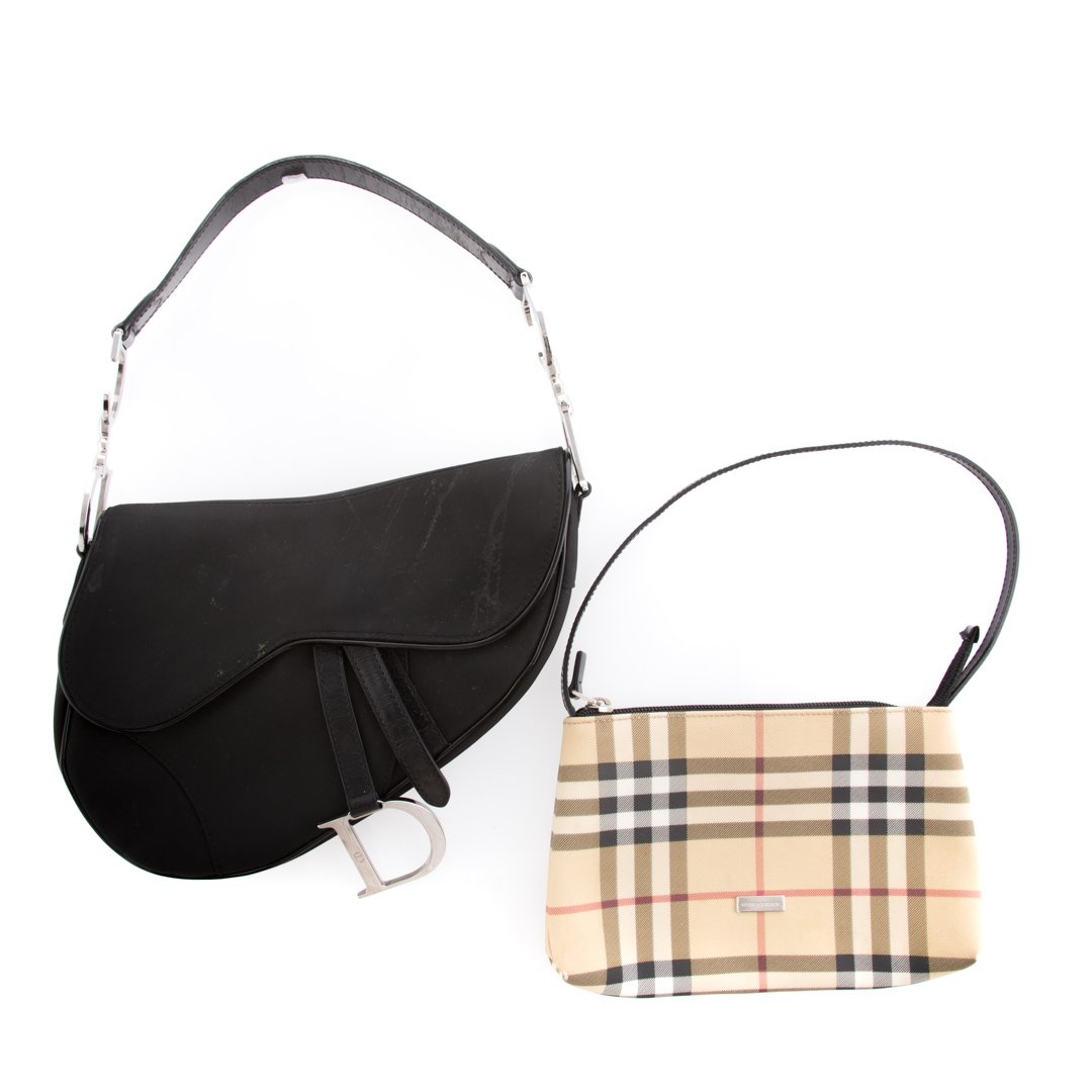 A Dior Saddle Bag & Burberry Purse (1 of 6)