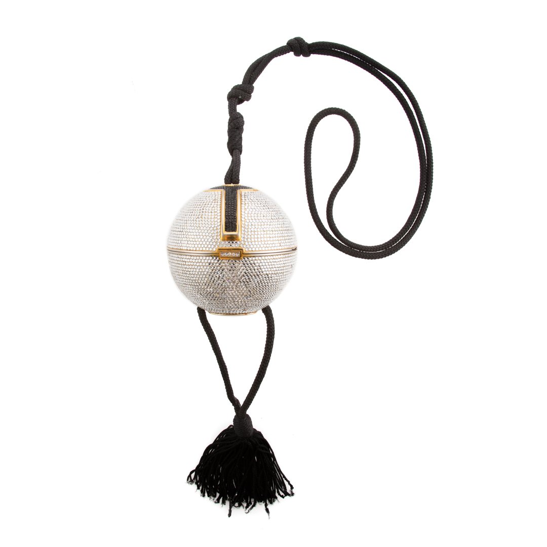 Rare Judith Leiber Crystal Sphere Minaudiere Bag (1 of 4)