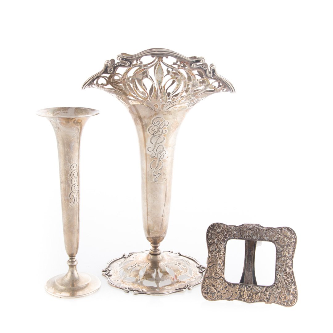 Frank Smith open worked sterling silver vase (1 of 3)