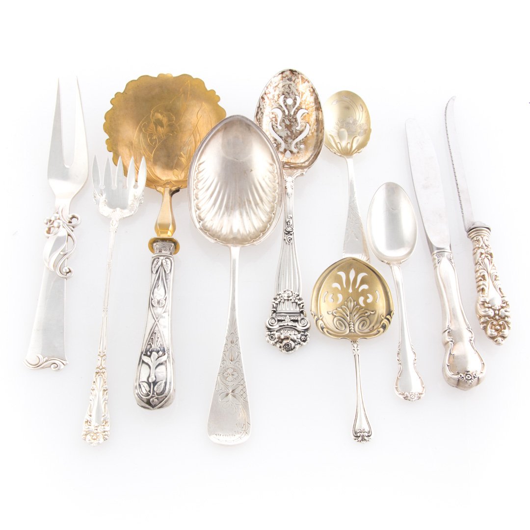 Assortment of 10 silver serving tableware items (1 of 5)