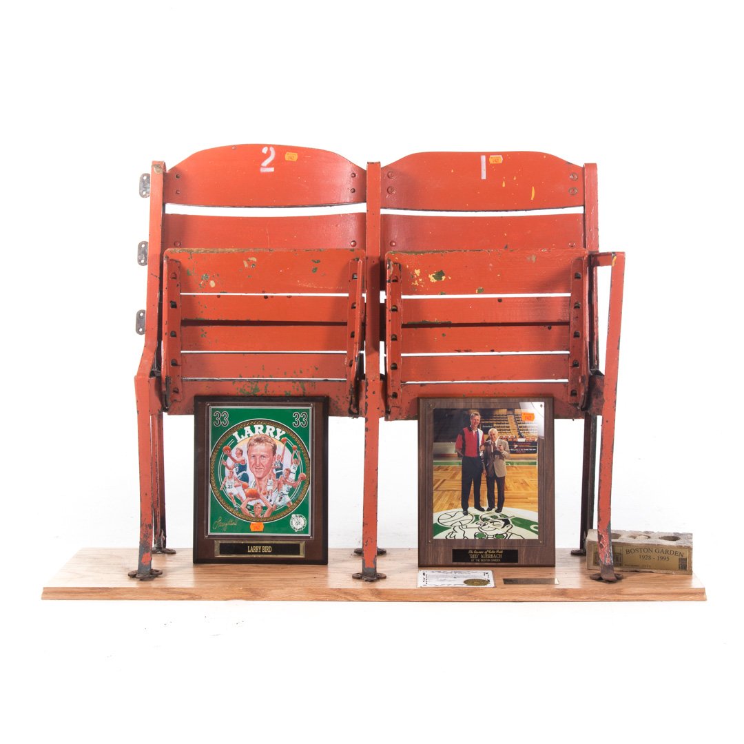 Pair Boston Gardens folding spectator seats (1 of 3)