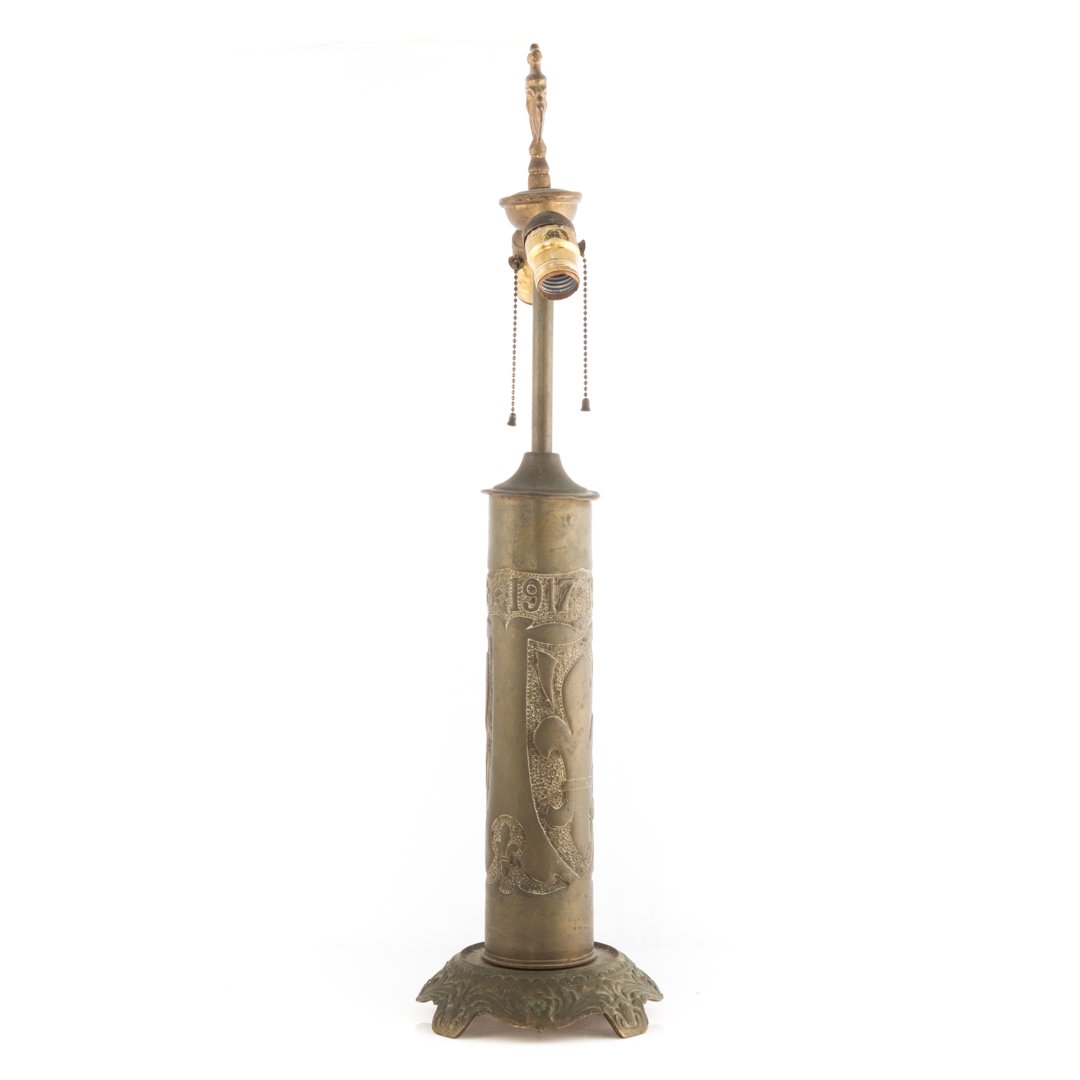 Brass Trench Art lamp (1 of 3)