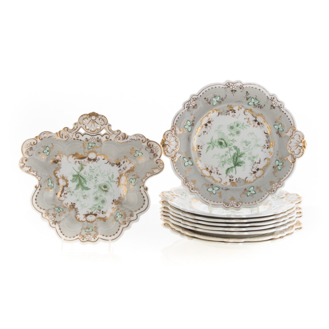 Staffordshire china partial dessert service (1 of 3)