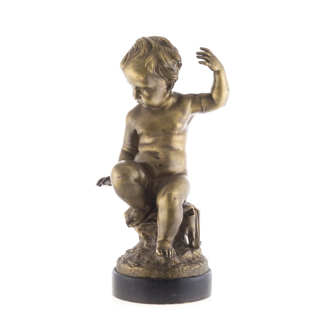 After Claude Michel Clodion. Seated Child bronze (1 of 4)