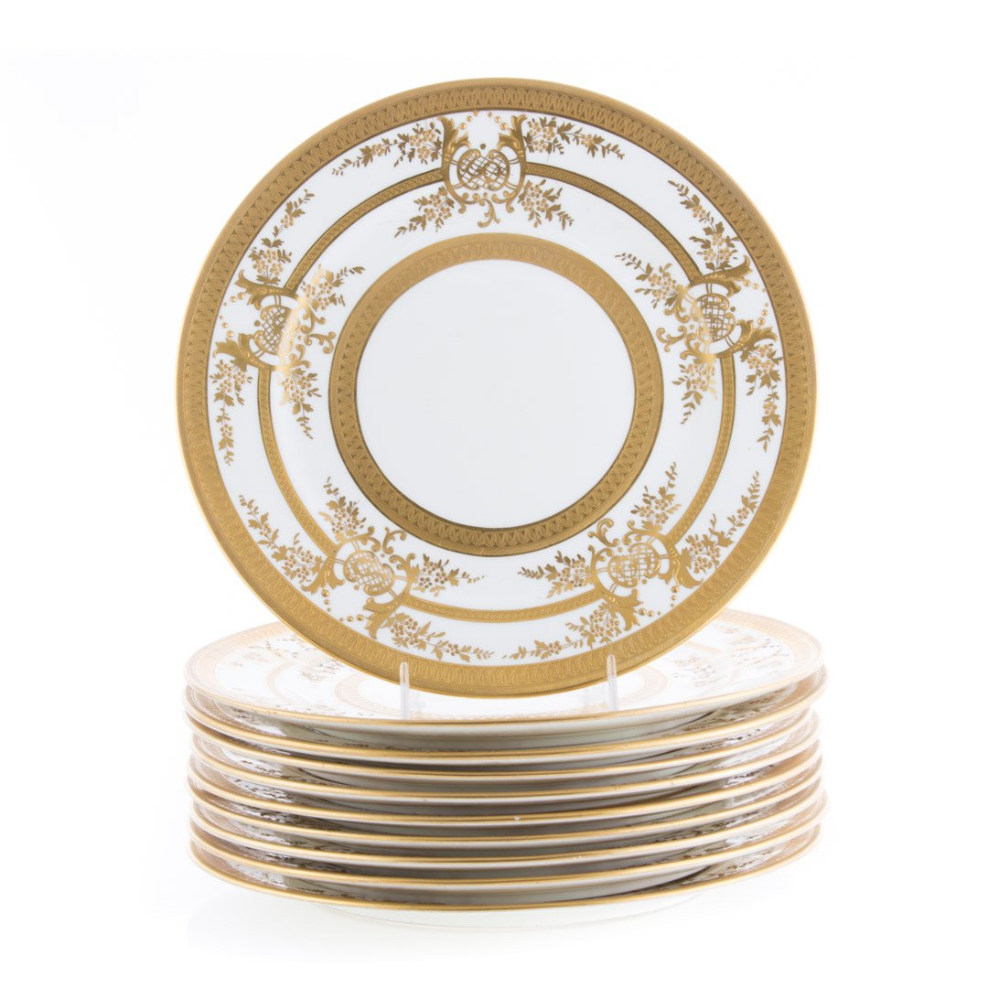 10 Cauldon china dinner plates (1 of 4)
