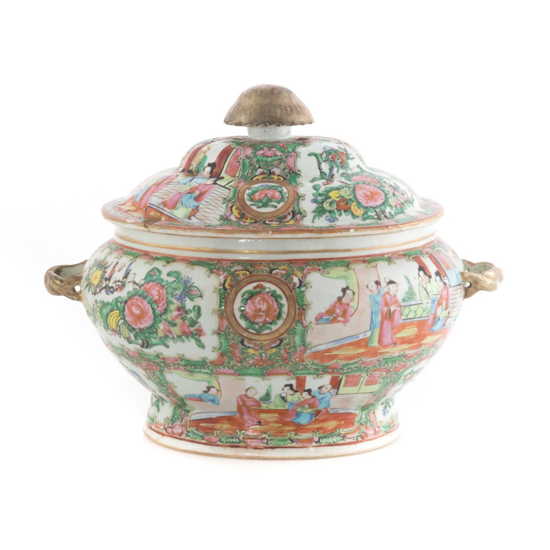 Chinese Export Rose Medallion soup tureen (1 of 6)