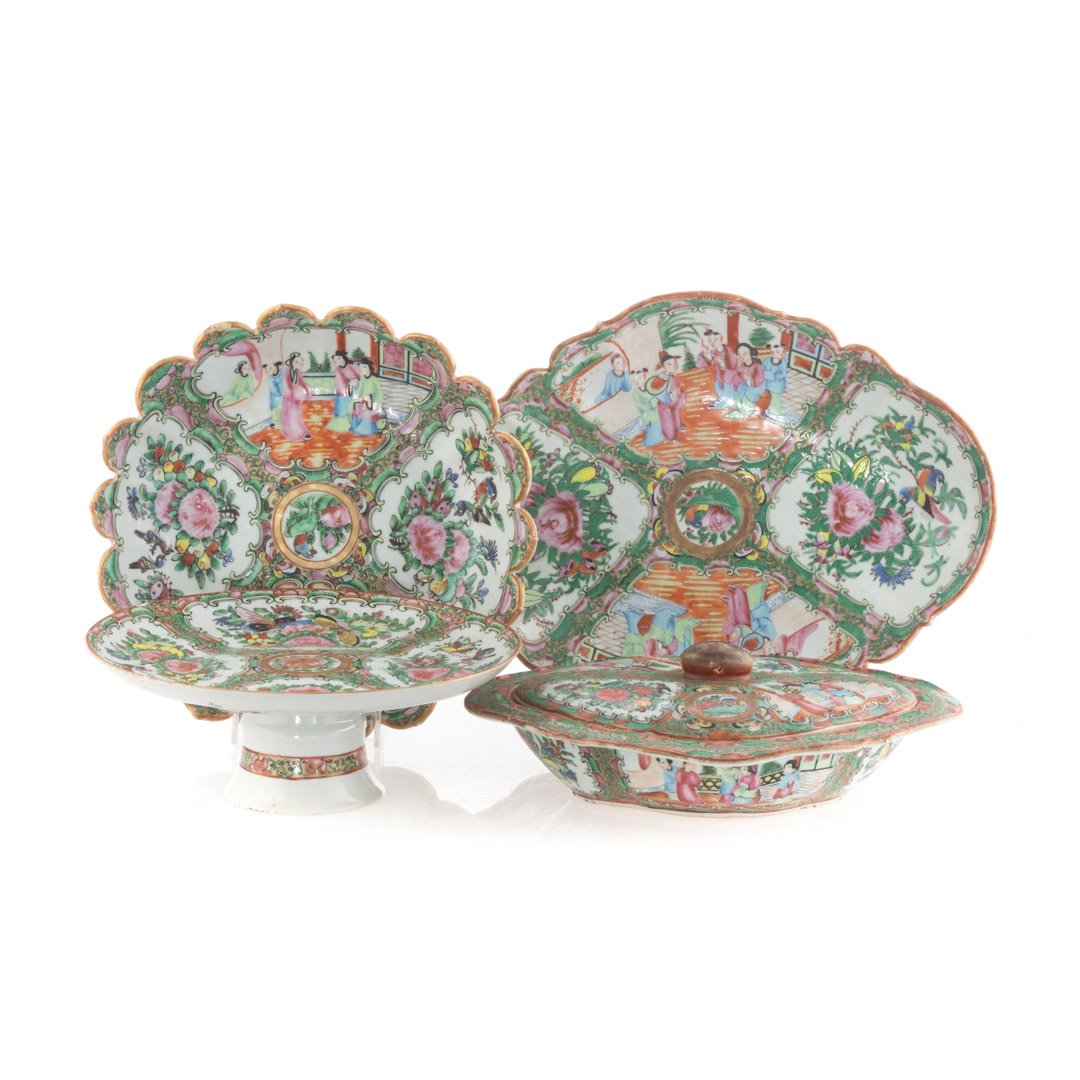 Four Chinese Export Famille Rose articles (1 of 7)