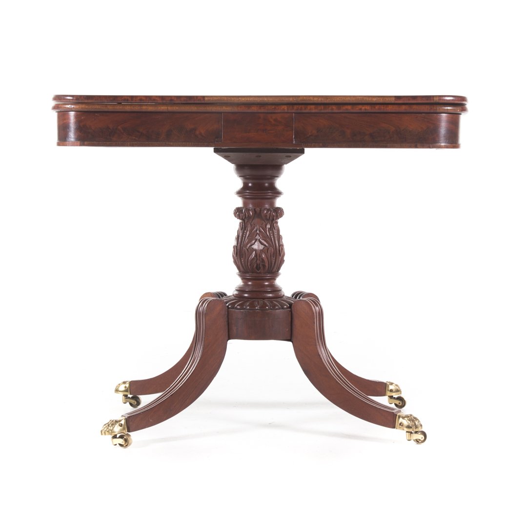 American Classical mahogany flip-top games table (1 of 3)