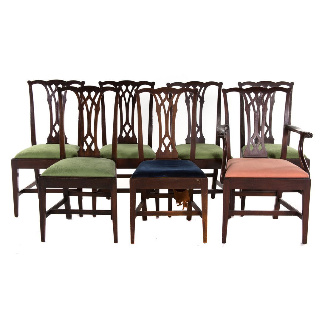 7 Potthast Federal style mahogany dining chairs (1 of 4)