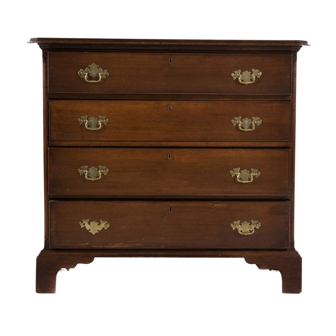 American Chippendale walnut chest of drawers (1 of 4)