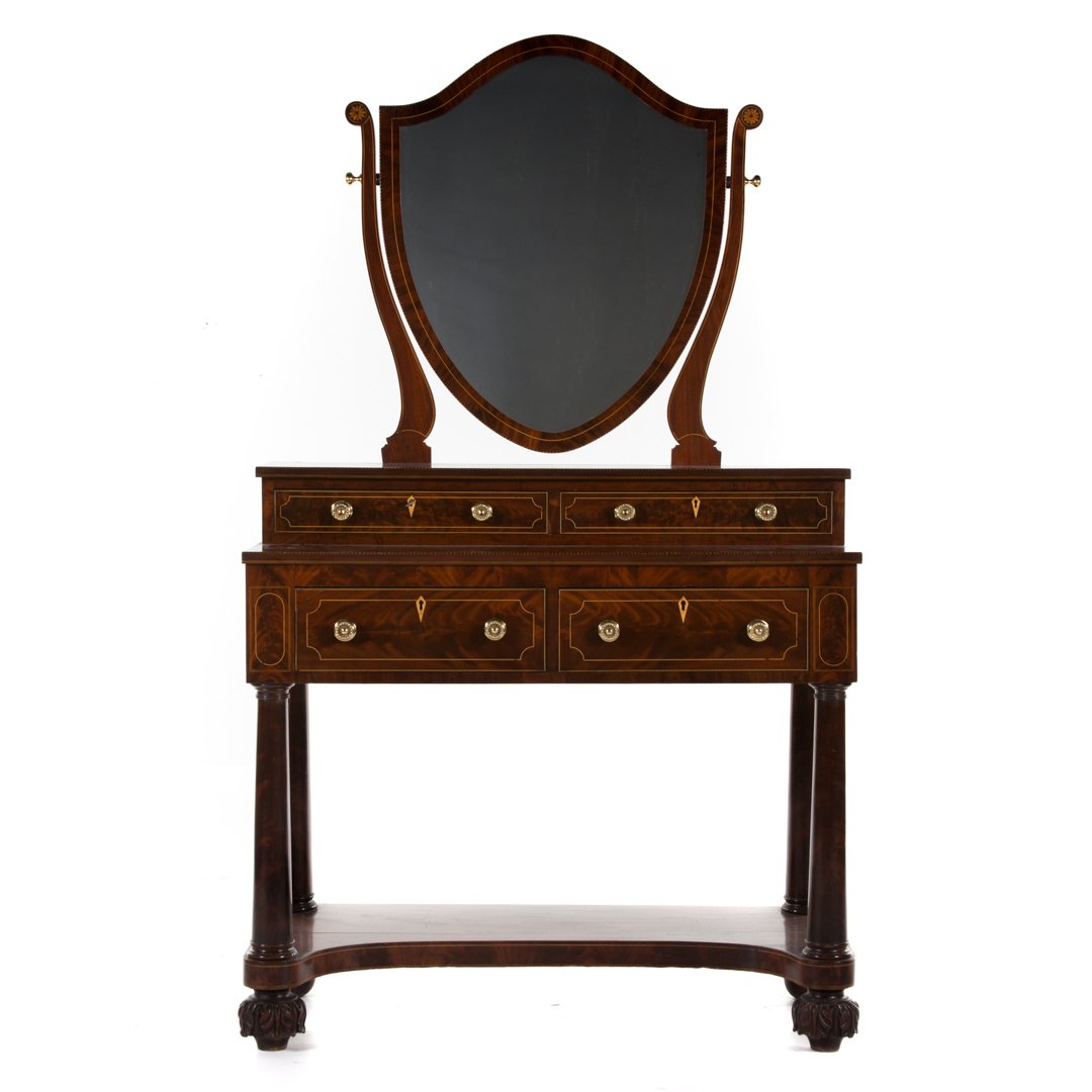 American Classical mahogany dressing table (1 of 4)