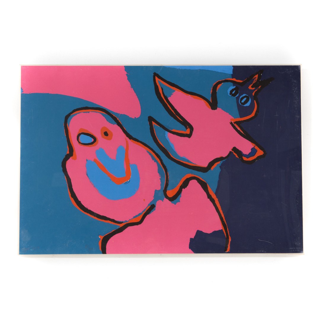Karel Appel. "The Birds Flying Out," serigraph (1 of 3)