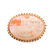 A Gold Cameo Brooch and Silver Cameo Earrings - 3