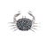 A White Gold Sapphire Crab Pin & Ring - 3