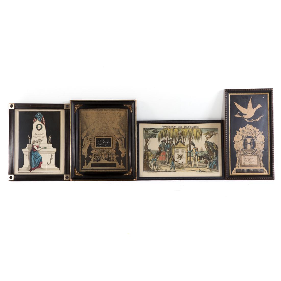 Post Mortem Abraham Lincoln colored litho (1 of 6)